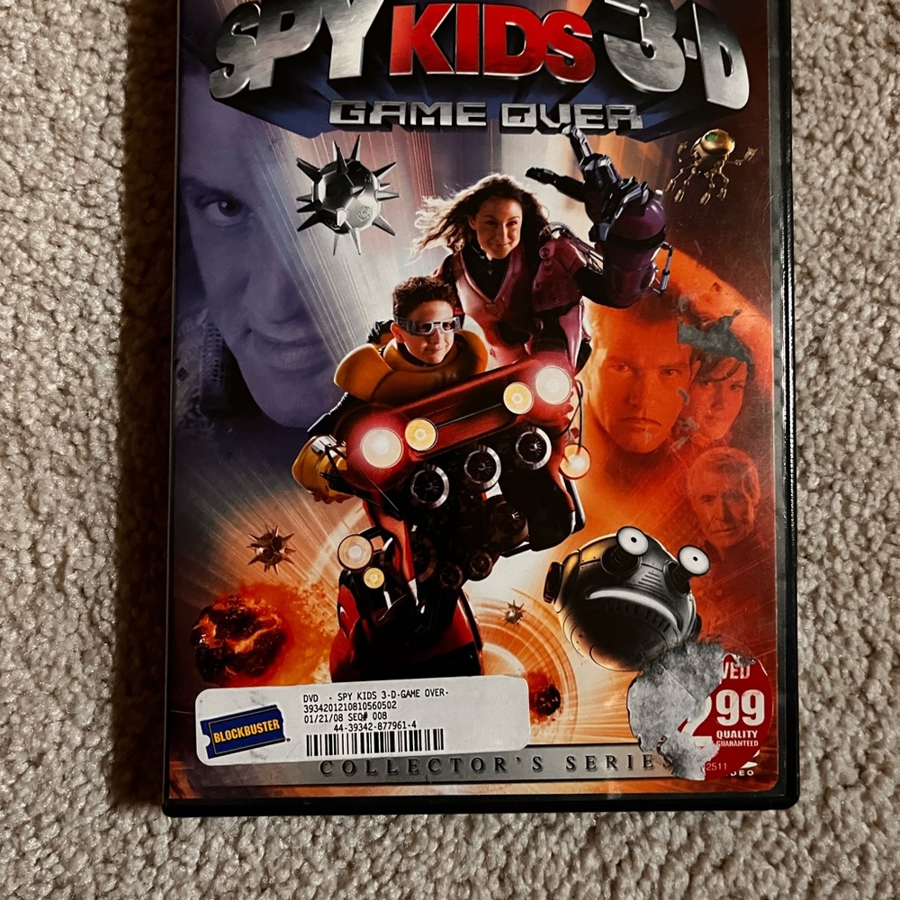 Spy Kids 3D Game Over DVD